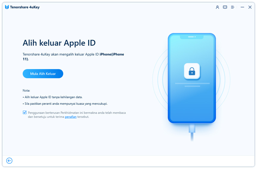 mula mengalih keluar id apple