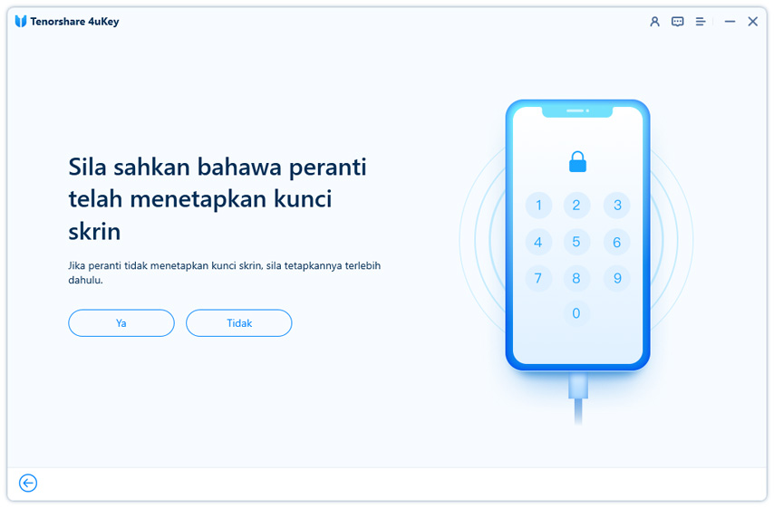 hidupkan kunci skrin