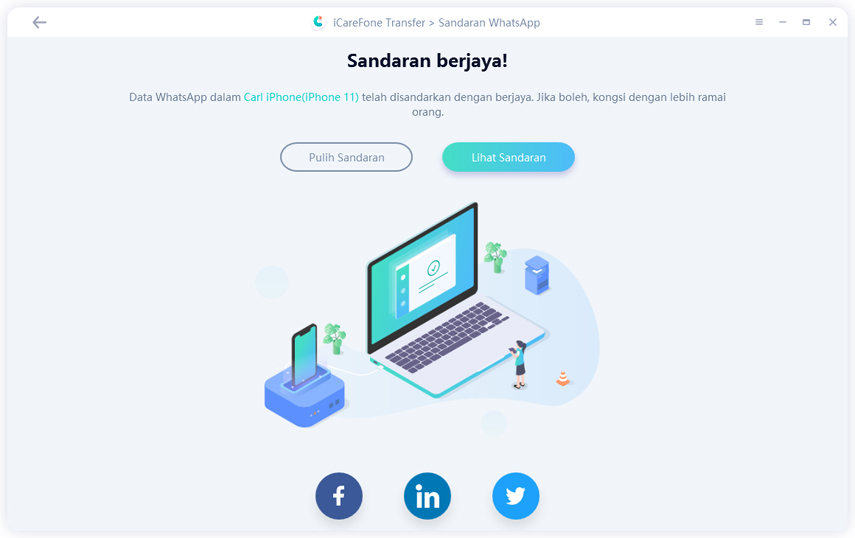 membuat sandaran data whatsapp di iphone dengan berjaya -panduan