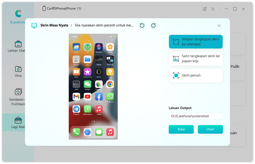save screenshots to local